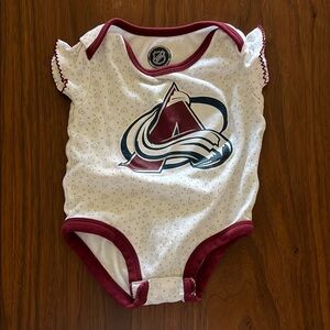 Colorado Avalanche Baby One Piece - White and Red 12M